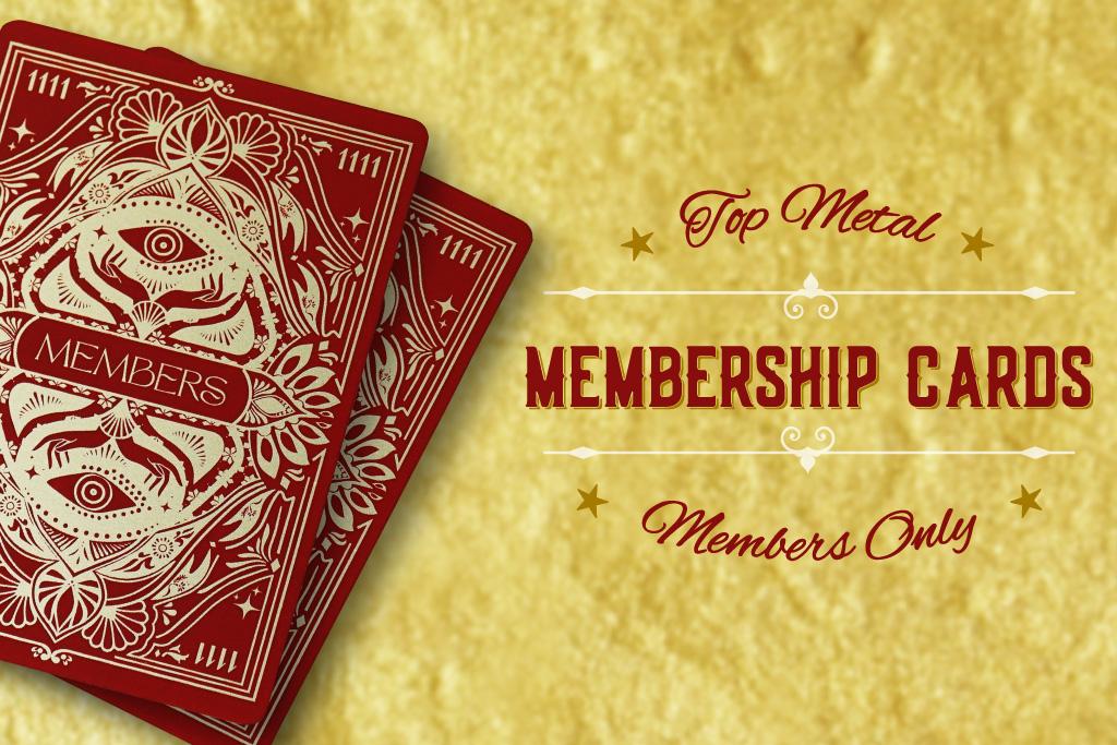 Top Custom Metal Membership Cards