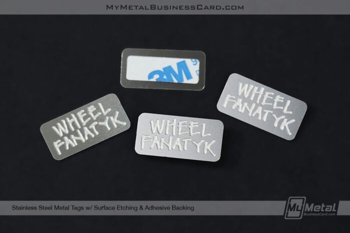 Stainless Steel Tags With Adhesive Backing