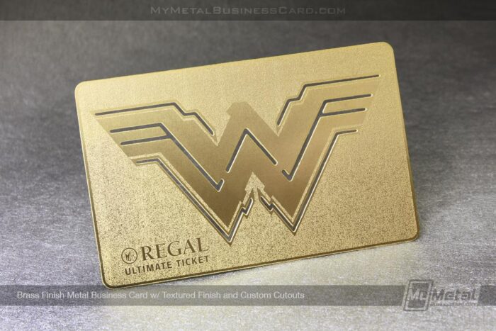 Gold Finish Metal Cards For Events