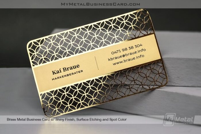 Gold Plated Business Cards For Marketing Managers