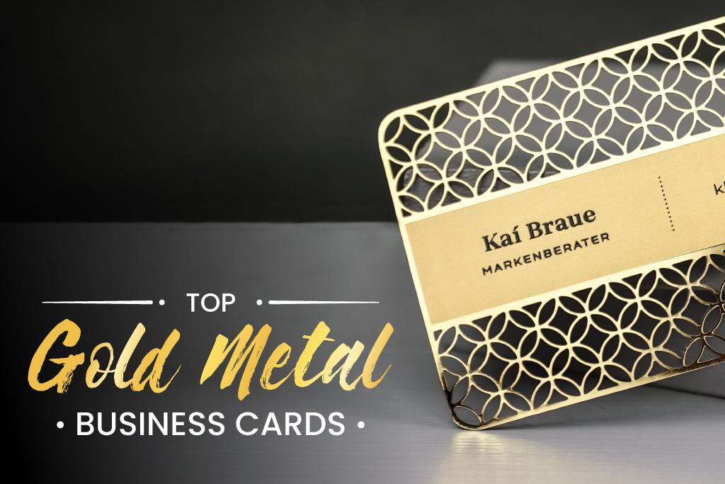 Top Gold Metal Business Cards