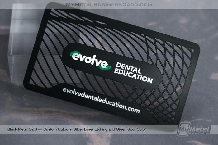 black metal card custom cutouts