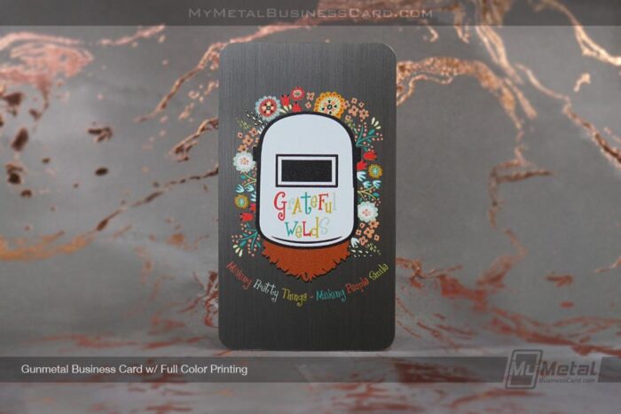 gunmetal business card