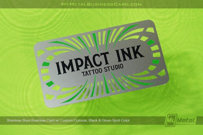 stainless steel business card custom cutouts