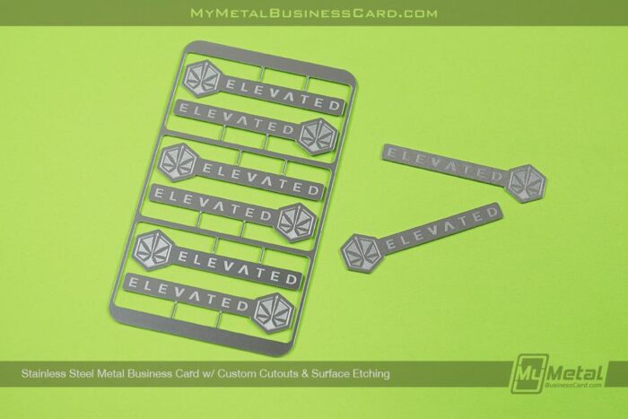 stainless steel metal business card