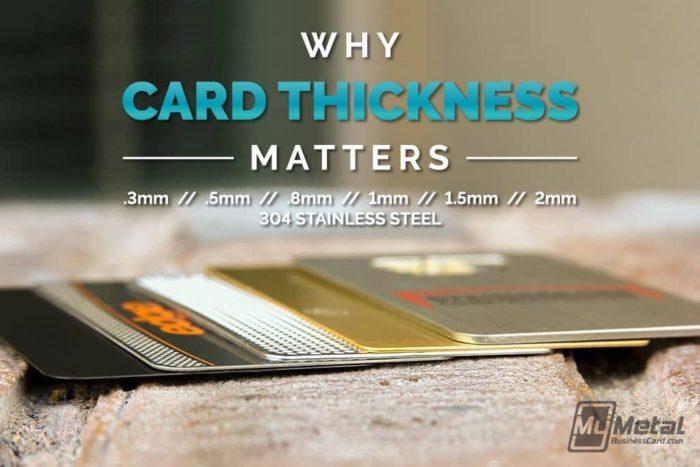 why metal card thickness matters