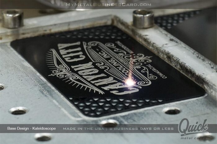 Metal business card for HVAC company