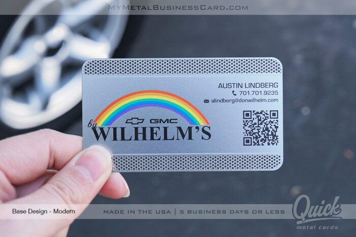 My Metal Business Card | Stainless Steel Quick Metal Card Modern Printing Wilhelms