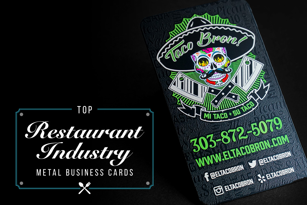 Top Metal Business Cards for the Restaurant Industry