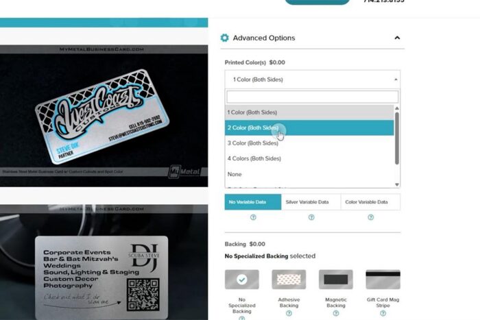Step 10 Customize Advanced Options
