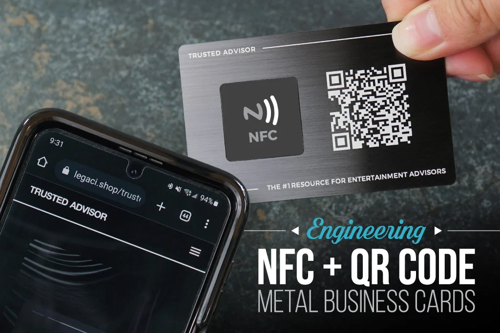 Engineering NFC + QR Metal Business Cards