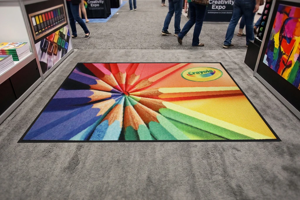 My Metal Business Card |&nbsp;BerberPrint Indoor Outdoor Mat Crayola Tradeshow