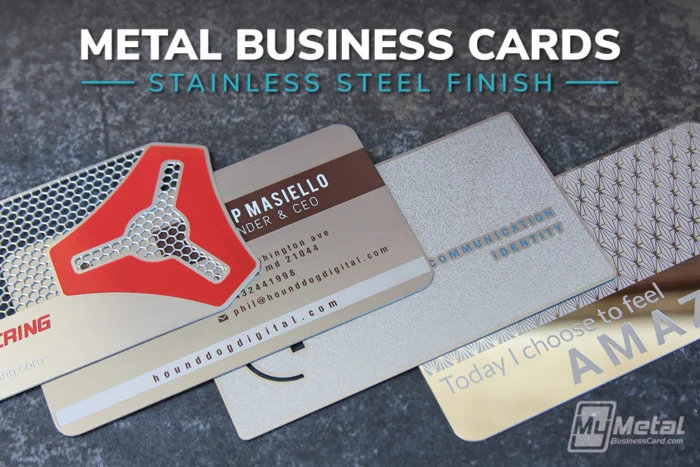My Metal Business Card |&nbsp;Metal Business Cards Stainless Steel Finish